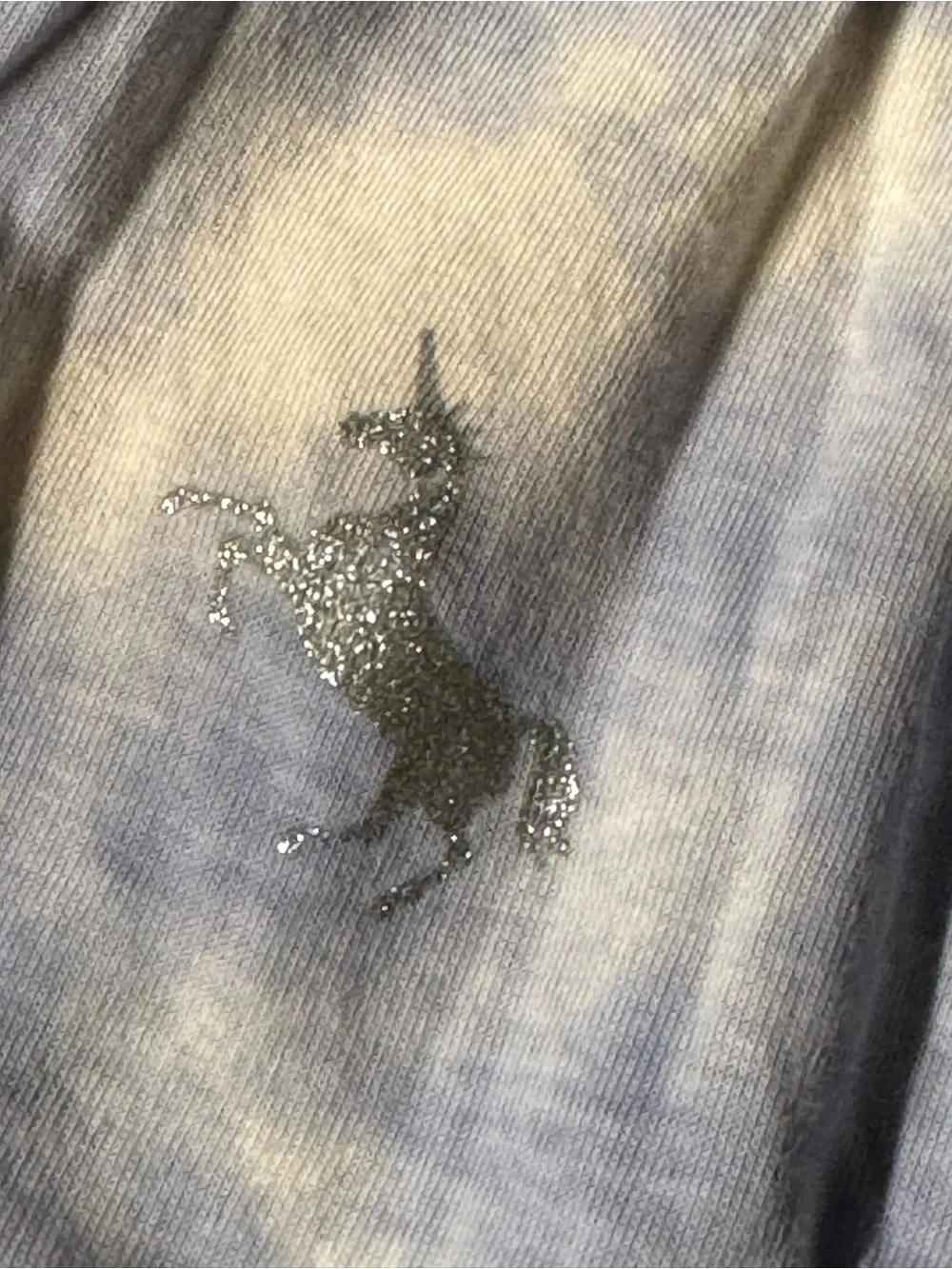 GAP Girls' Light Blue Tie-Dye Unicorn Tee